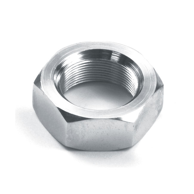 Fork stem nut. Chrome - 49-84 FL; 80-86 FXWG; 84-15 FXST (exkl. FLST & fjädrar); 13-17 FXSB; 93-17 FXDWG; 06-17 Dyna; 80-13 FLT/Touring / FLT/Touring