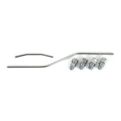 Shovel rocker box oil line kit. Chrome - 66-84 Shovelhead