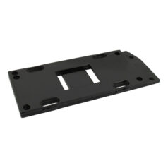 4-speed transmission mount plate. Black - 36-86 4-växlad Big Twin
