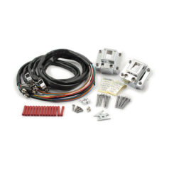 Handlebar switch housing kit. Chrome - 73-81 XL Sportster; 72-81 FL; 73-81 FX