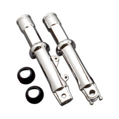 Lower fork legs, dual disc. Polished - 84-99 FXST