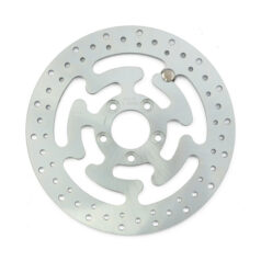 Brake rotor rear, drilled. Zinc plated steel - Bak: 08-23 FLT/Touring