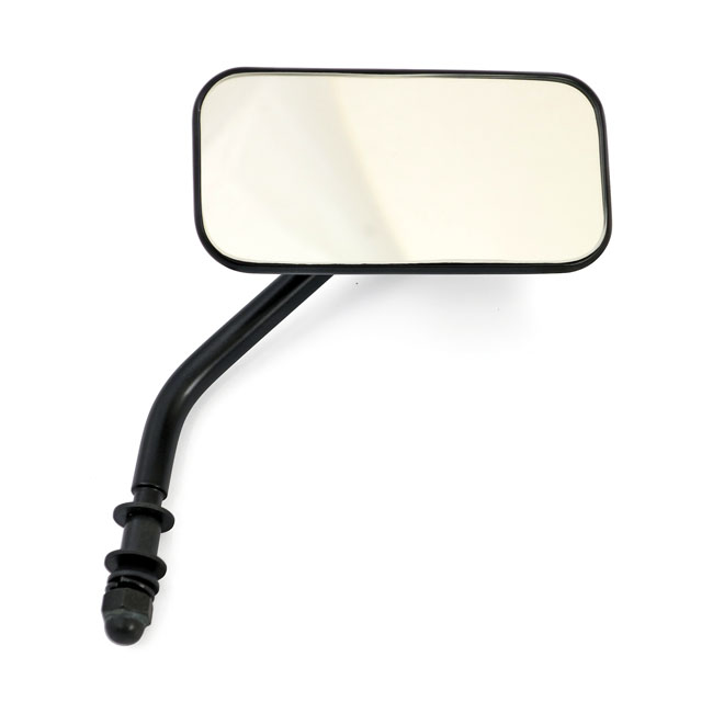 Small rectangular mirror. Short stem, black - 65-UP H-D