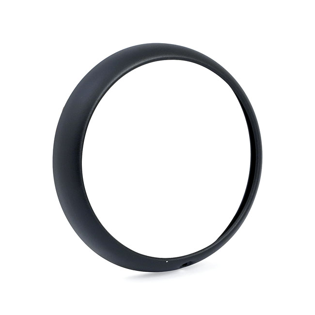 Outer trim ring assembly, FL headlamp. Black wrinkle - 60-84 FL, FLH