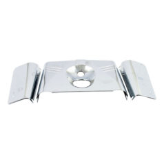 Fork panel kit 3-piece. Ribbed. Chrome - 86-17 FLST/C, FLSTF/B/BS, FLS/S; 93-96 FLSTN