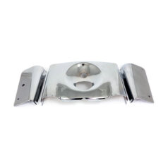 Fork panel kit 3-piece. Smooth. Chrome - 86-17 FLST/C, FLSTF/B/BS, FLS/S; 93-96 FLSTN