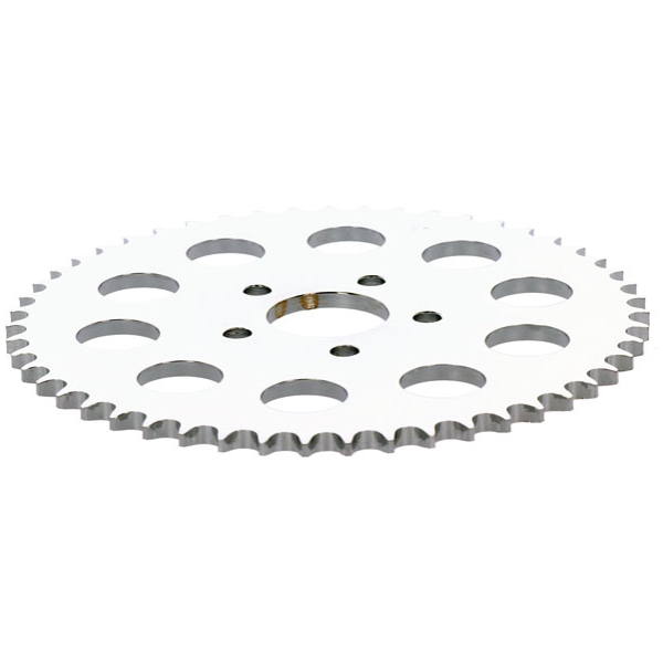 Chain conversion rear sprocket 51t. Chrome - 86-92 XL Sportster ; 92-99  XL vid omvandling till kedja från rem till bakre kedja. - Bild 3