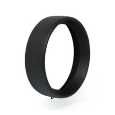 Recessed trim ring. 7" headlamp. Black wrinkle - 94-17  FLS/S/TF/TFB/TFBS, FLSTN; 15-24 FLRT Freewheeler Trike