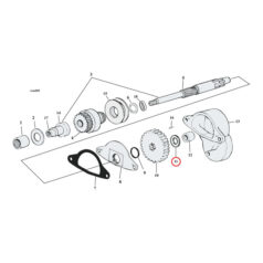 Thrust washer, starter shaft housing - 65-71 FL; 67-80 XL Sportster