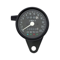 LED mini speedo 2:1 kmh. black with black face plate - De flesta modeller med framhjulsdrift; Några tidiga modeller med transmissionsdrift