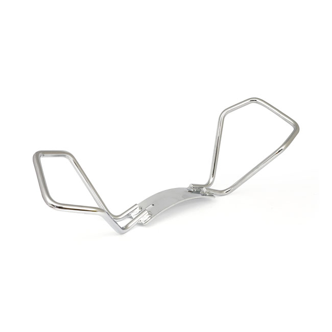 Passenger grab rail for Touring. Chrome - 14-24 FLT/Touring, 09-24 FLHTCUTG Tri Glide trike (exkl. (exkl. 2021 FLH Electra Glide Revival; 2023 FLHFB Electra Glide Highway King; Modeller med Tallboy-säten; FLHTKSE, FLTRUSE med OEM-säte)