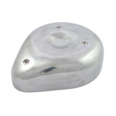 Teardrop air cleaner assembly. Polished aluminum - H-D med Keihin, Bendix eller Tillotson förgasare (exkl. CV)