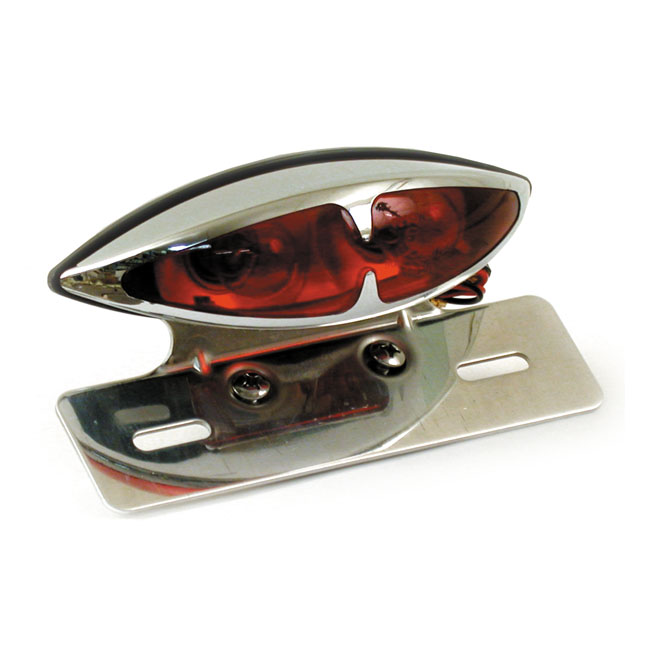 L.A. taillight kit. Dual bulb. license plate bracket. Chrome - Universal
