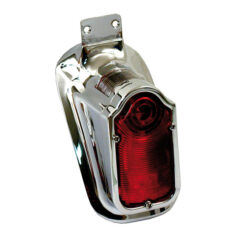47-54 Tombstone taillight. Chrome - 47-54 H-D med gravstensbaklykta & anpassade applikationer