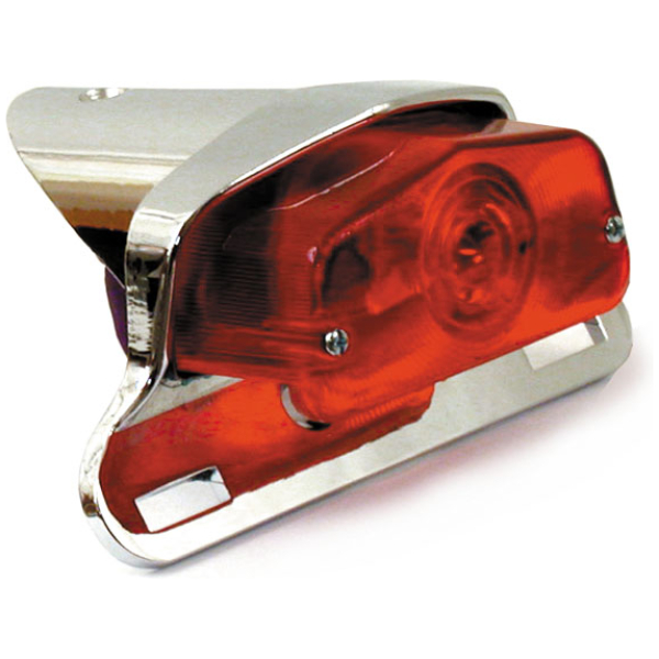 Lucas taillight assembly. With bracket. Chrome