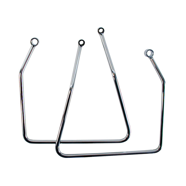 Saddlebag support kit. Chrome - 82-93 XL Sportster (exkl. XL1200S & 02-03 883R)