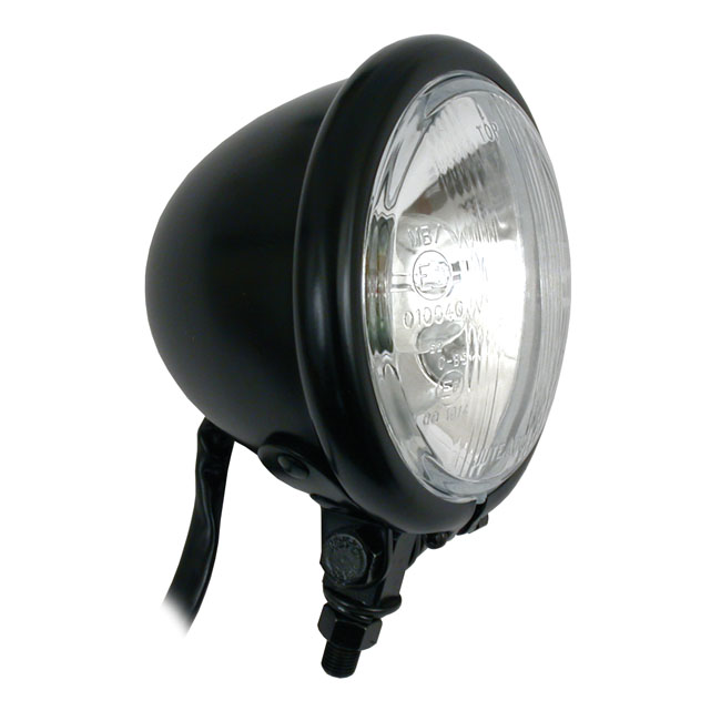 Bates style 4-1/2" 35/35w headlamp. Black