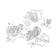 Crankcase roll pin - 93-03 XL Sportster