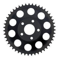 REAR SPROCKET, BLACK. 47T - 82-85 FXR; 73-99 stil offset chop