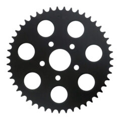 Chain conversion rear sprocket 47t. Black - 86-92 XL Sportster ; 92-99  XL vid omvandling till kedja från rem till bakre kedja.