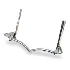 V-bracket spotlamp/passing lamp mounting bar. Chrome - 86-07 FLSTC