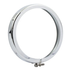 Late style spotlamp trim ring. 4.5". Chrome - 62-84 FL