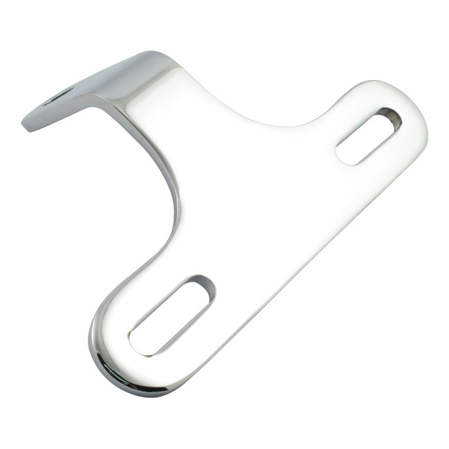 Custom headlamp bracket, slotted. Chrome - Universal
