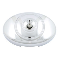 Oval OEM style air cleaner cover Twin Cam. Chrome - 01-15 Softail (Exkl. 08-15 FXS, FLS, FLSTSB); 04-07 Dyna; 02-13 FLT/Touring, Trike