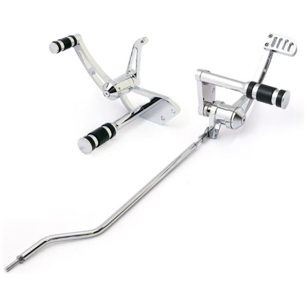 Matador, forward control kit. Dyna. Chrome - 91-05 FXD; 93-02 FXDWG