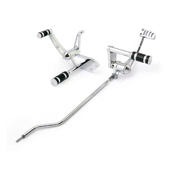 Matador, forward control kit. Dyna. Chrome - 91-05 FXD; 93-02 FXDWG