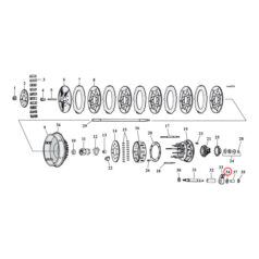 Washer, clutch release lever - 41-86 Big Twin med kickstart