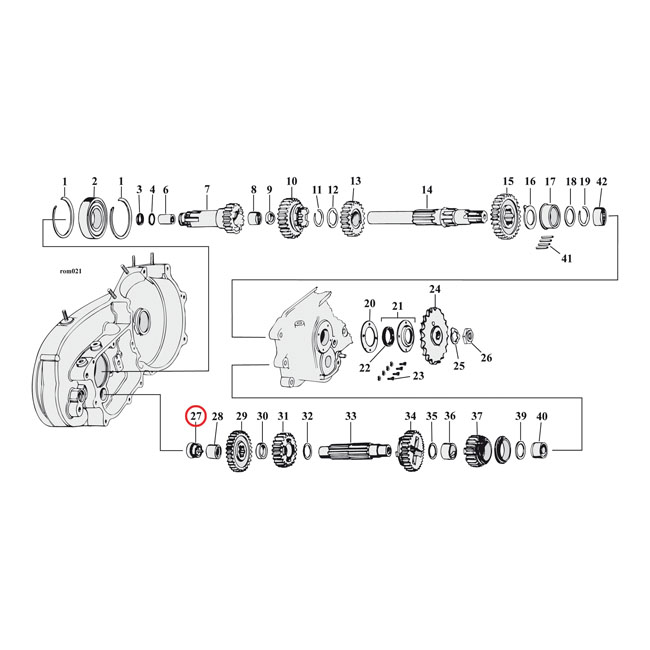 Oiler plug, transmission countershaft - 73-85 XL Sportster