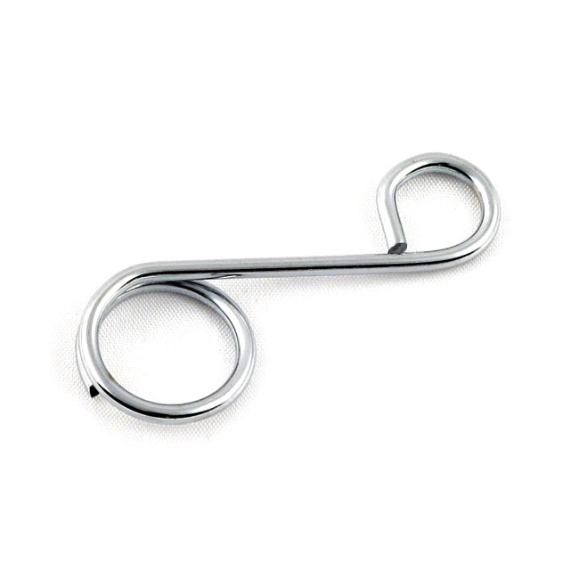 Fuel & oil hose guide wire. Chrome - Universal
