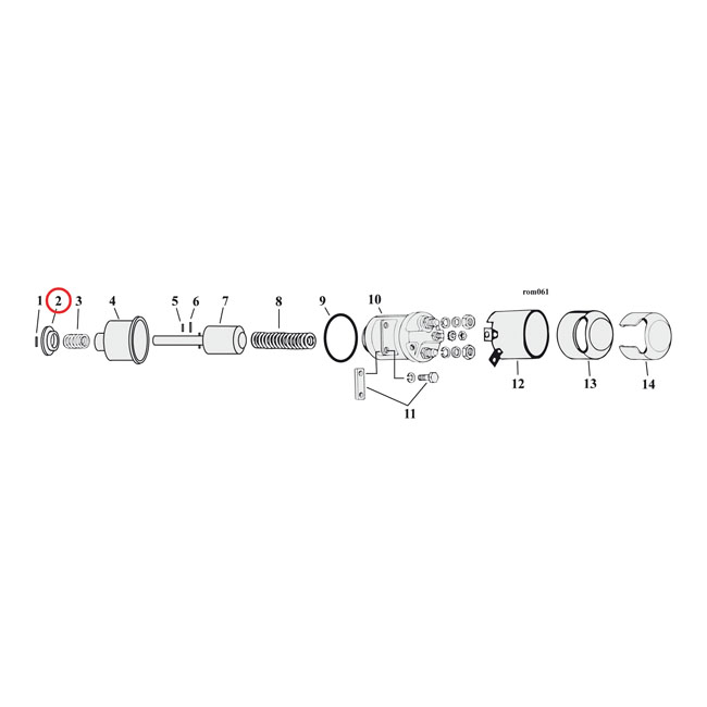 Retainer, over-run spring - 65-88 Big Twin (exkl. 84-85 FX)