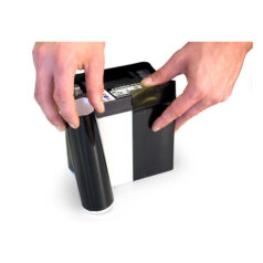 MCS, battery sticker set. Gloss black - Universal