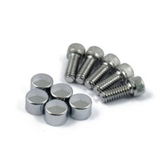 Smoothtopps, bolt & cover kit. Chrome - 99-17  Dyna; 99-23 Softtail; 99-23 FLT/Touring; 08-23 Trikes