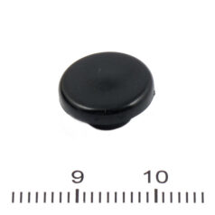 Mushroom style push-on bolt covers 1/4" allen size. Black