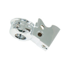 Clutch lever bracket assy, chrome - 82-95 Big Twin, XL Sportster
