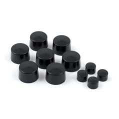 Smoothtopps, push-on bolt cover set. Black - 00-07 Softail (Exkl. Springers); 00-07 Dyna; 00-07 FLT/Touring; 00-03 XL Sportster