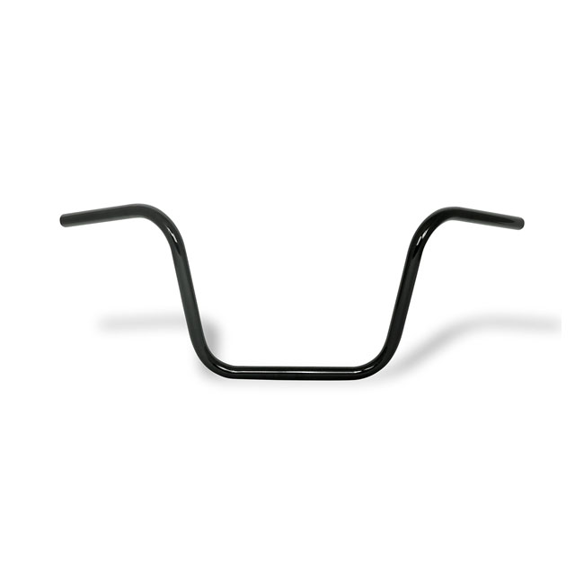Apehanger handlebar, 12" rise, 1" black - Pre-81 H-D med 1" I.D.-stigare