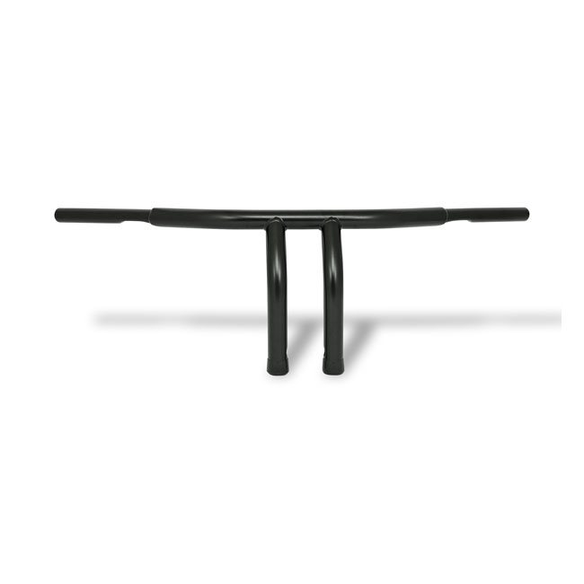 Fat 1-1/4" Tiller bar, 10" rise, black - 82-22 H-D (exkl. 08-22 e-gasspjäll) med 3-1/2" fästbultavstånd