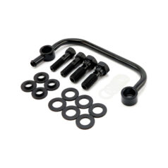 Air cleaner breather kit. Black - 93-99 Big Twin (exkl. 1999 Twin Cam) med anpassad luftrenare