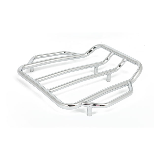 Contoured luggage rack for Tour-Pak®. Chrome - 87-23 FLT/Touring med King, Chopped & Razor Tour-Pak