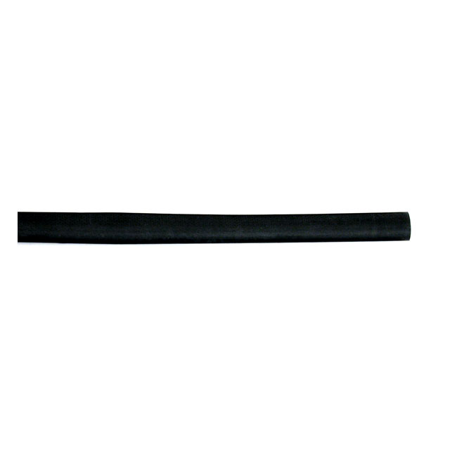 Heat shrink tube. 120cm, 1/4 (6.4 to 3.2mm). Black - Universal