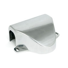 Handlebar clamp cover. Polished - 60-84 FL, FLH  & ANPASSADE APPLIKATIONER