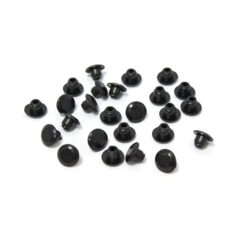 Push-in mushroom allen head plugs 1/4". Black - 1/4" gängade insexbultar