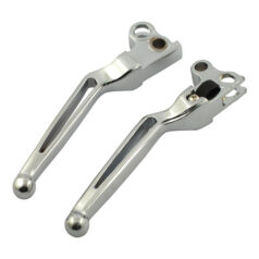 Handlebar lever set, slotted - 82-95 Big Twin, XL Sportster