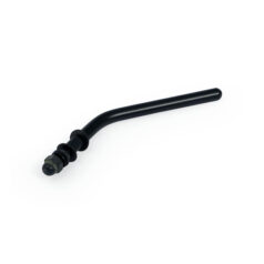 Replacement mirror stem, short. Black - 65-up H-D