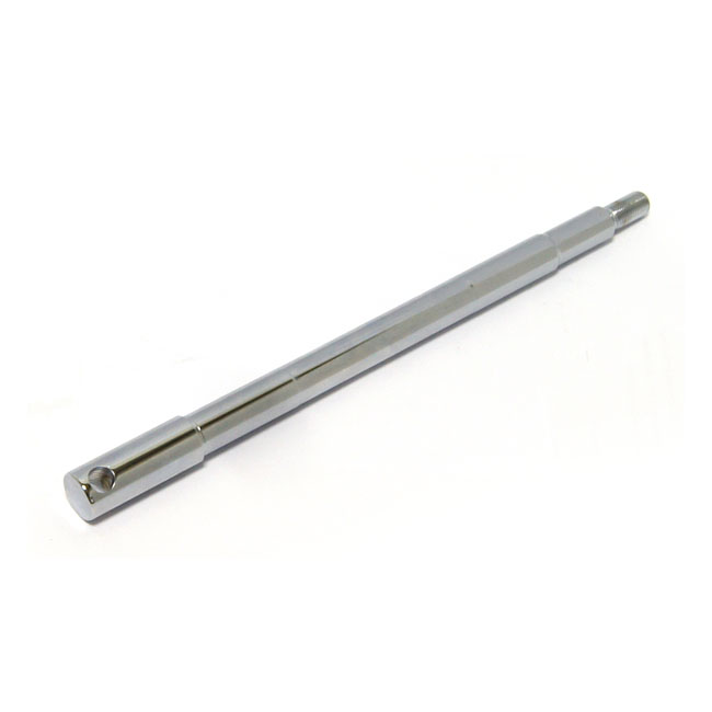 Wheel axle, front chrome - L83-86 FXWG; 81-84 FL; 84-06 FXST, FXST/C/I/B/BI; 83-99 FLT/Touring; 93-05 FXDWG
