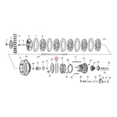 Clutch hub roller. +.0008" oversize - 36-E84 Big Twin